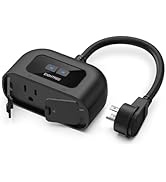 EIGHTREE Outdoor Smart Plug Waterproof IP44, Smart Outlet Plug with 2 Independently Controlled Ou...