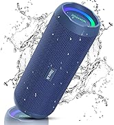 RIENOK Portable Bluetooth Speaker 30W Dual Pairing True Wireless Stereo HD Sound IPX7 Waterproof ...