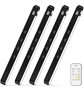WILLED Under Cabinet &amp; Closet Lights with Remote, Motion Sensor, Rechargeable, Magnetic, 3 Color ...