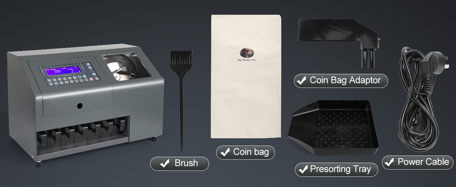 cs-610s+pro heavy duty coin sorter machine
