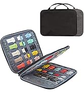 Tianle 15 Watch Bands Storage Bag, Expandable Watch Band Organizer Travel Watch Straps Carrying C...