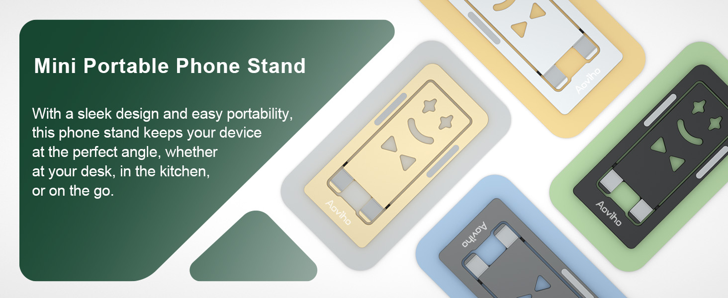 portable cute slim phone stand foldable adjustable