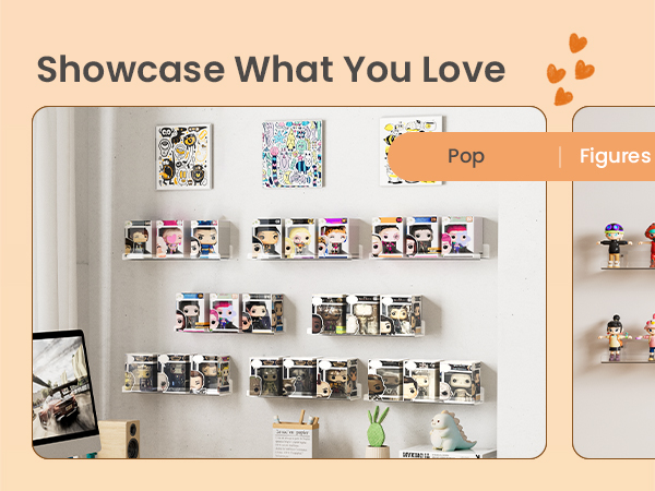 acrylic shelves