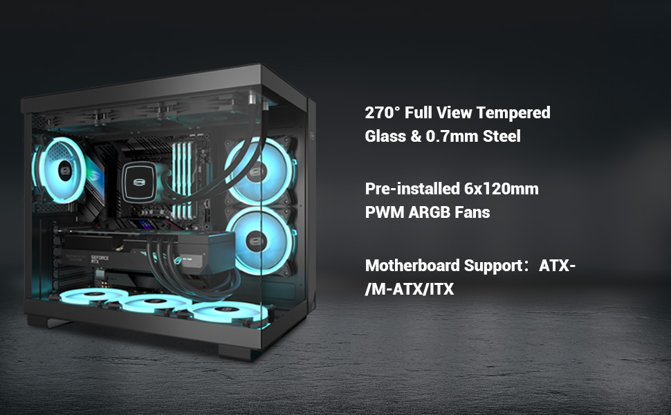 PCCOOLER C3T500 ARGB PC Case