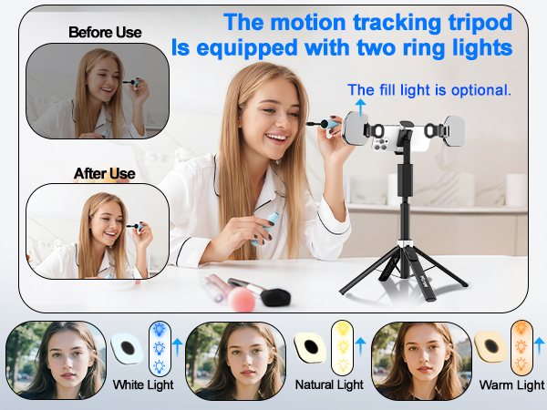 Our phone fill light supports three different light modes with three brightness levels.