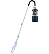 Weed Torch Propane Burner,34" Long arm,Weed Torch Flamethrower 50000BTU Output, Fire Starter,Char...