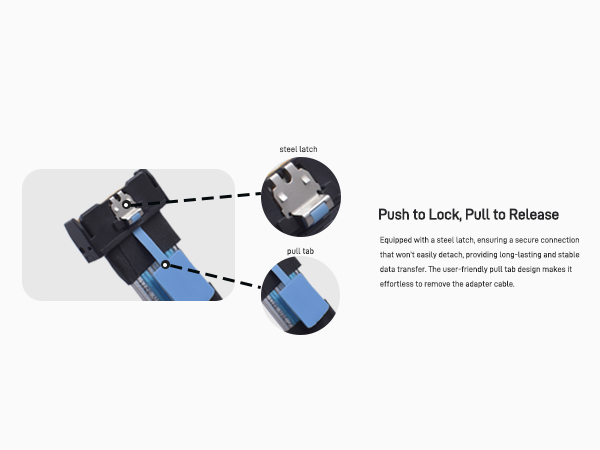 LetLinkSo PCIe 5.0 MCIO x8 to U.2 SFF-8639 8i NVMe SSD Cable Gen5 Adapter 3