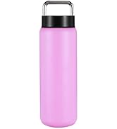 DEQIANG 24oz Tumbler with Handle and Lid, Travel Mug Water Tumbler, Steel Insulated Tumbler, Vacu...