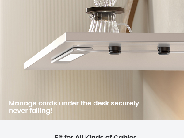 accessories organizer cable clips for desk nightstand phone cord holder
