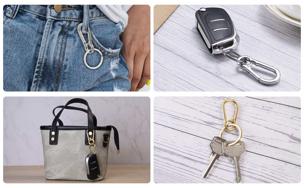 Sliver Gold Bronze Keychains Keyring For Home Car Keys