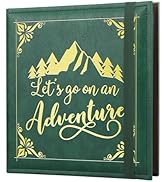Leather Photo Album 4x6 200 Photos,Slip-in Photo Album Book with 50 Pages, Travel Souvenir Diary ...