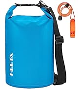 HEETA Waterproof Dry Bag for Women Men(Upgraded Version) 5L/10L/20L/30L/40L Roll Top Lightweight ...