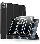 Aoub for iPad Pro 13 Inch Case M4 (2024), Magnetic Attachment, Slim Trifold Stand Case, Supports ...
