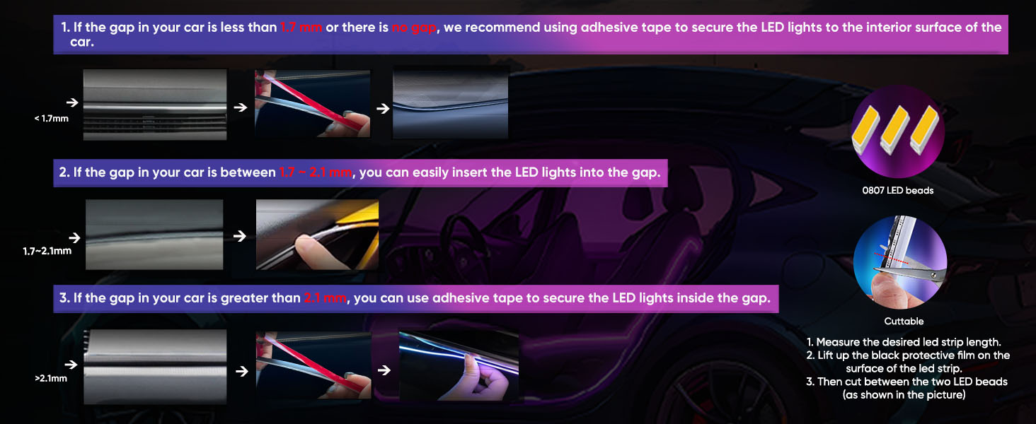 car interior led lights