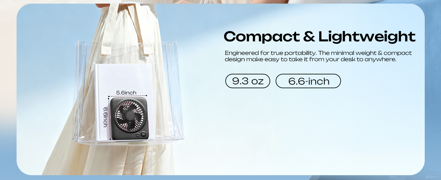 rechargeable fan portable