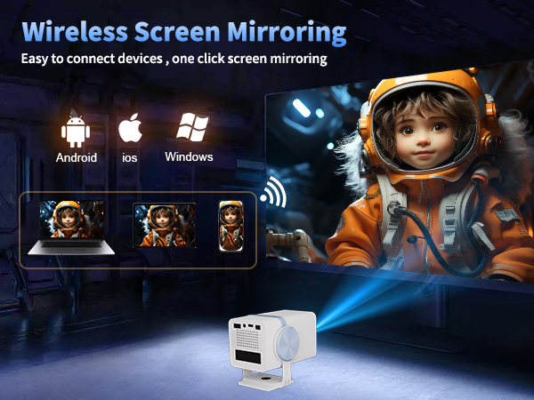 ,Projector with App buit in,Projector ,Poryector,proyector portátil 4k