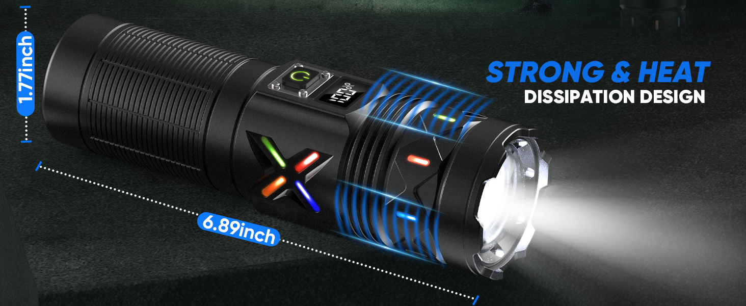 Flashlights High Lumens Rechargeable