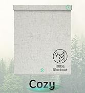 Yoolax Motorized Blinds, Blackout Smart Blinds for Windows Work with Alexa, Custom Automatic Blin...