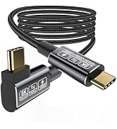Yiicumhh USB C Thunderbolt 4 Cable 90 Degree, 240W Data Transfer Right Angle, 40Gbps and 8K Video...