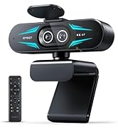 EMEET C60E Dual-Camera 4K Webcam for Streaming, Wide-Angle and Telephoto Cameras, Max 11X Hybrid ...