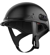 Sena Cavalry 2 Mesh Intercom Enabled Motorcycle Half Helmet, Integrated Communication System (Mat...