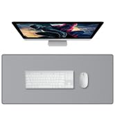 JIALONG Desk Mat - Large Desk Pad, Gaming Mouse Pad, Office Desk Protector with Anti-Slip Base, A...