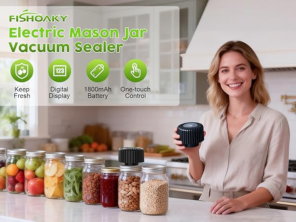 Electric Mason Jar Vacuum