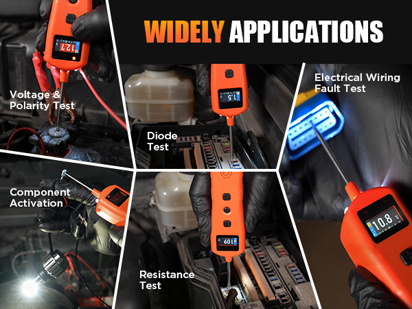 power probe circuit tester test light automotive continuity tester resistance test