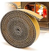 Wood Stove Gasket Kit for Woodburning Stoves, 13/16" x 1/8" x 78" Flat Wood Stove Gasket, Graphit...