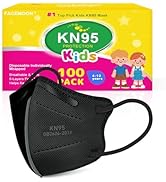 KN95 Masks Disposable for Kids, 100 Pack Individually Wrapped KN95 Masks Children 5 Layer Protect...