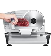 Meat Slicer For Home Use, Housnat Kitchen Pro Electric Deli & Food Slicer with 0-15mm Adjustable ...