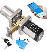 WELOCK WiFi Smart Door Lock, 5-in-1 Keyless Entry Door Lock,Security Keypad Door Locks, Bluetooth...