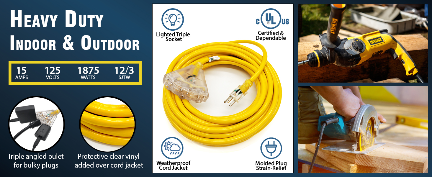 50 ft 12 gauge extension cord 50 ft heavy duty extension cord 50 ft extension cord outdoor drop cord