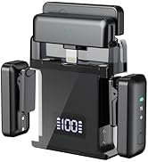 voijump Wireless Microphone for iPhone, iPad, and Android, Lavalier Microphone for Video Recordin...