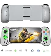 arVin Wireless Gaming Controller for iPhone, Android with Phone CASE Support & Green Light, Bluet...