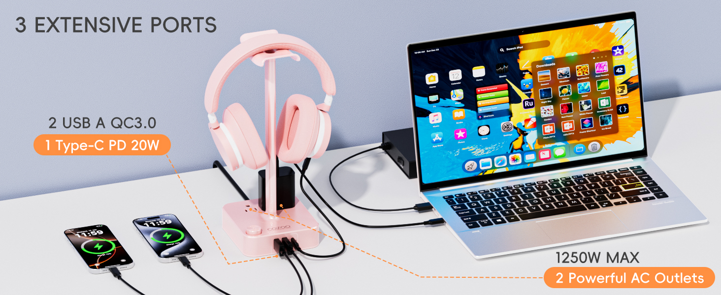 All-in-One Pink Desk Organizer