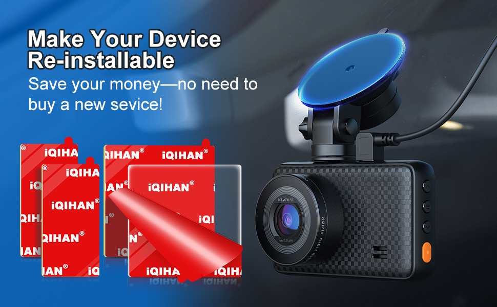 car dash cam dashcam adhesive sticky pads