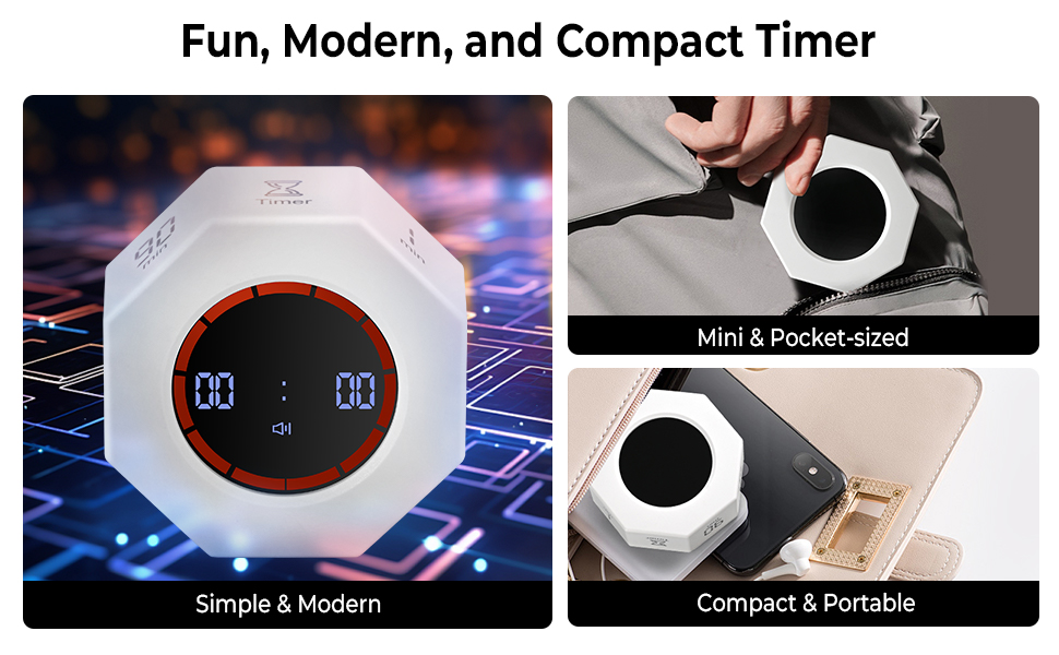 Fun, Modern, and Compact Timer