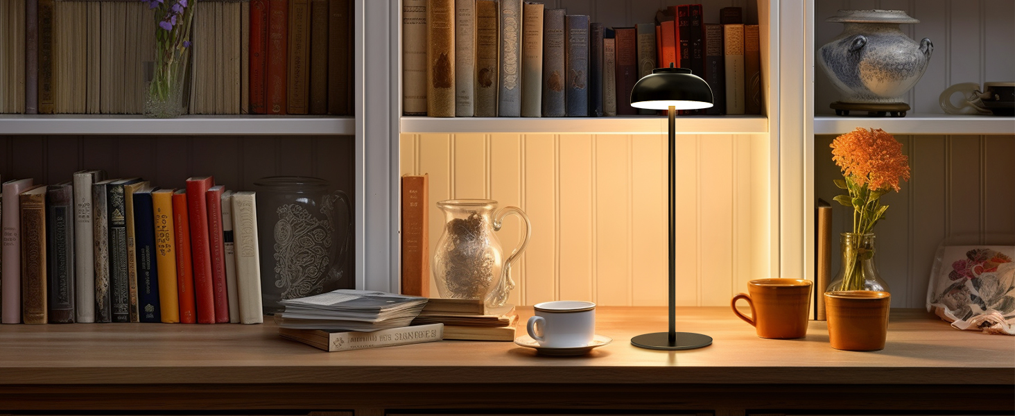 cordless table lamp for reading