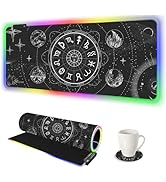 AIMSA RGB LED Gaming Mouse Pad, 14 Modes Glow Pad, Extra Large Gaming Mousepad, 35.4 x 15.8 inch ...