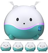 LittleHippo WISPI 3-in-1 Humidifier, Diffuser & Night Light for Baby/Kids - 3 Mist Strength, 7 LE...