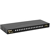 JideTech HDMI USB KVM Switch 16 Port Up to 4K@30Hz Resolution with USB 2.0 Hub Support Hotkey Mou...