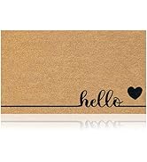 AMARU DOOR MATS - Natural Coir Door Mat, Minimal Shedding, Heavy Duty Non-Slip Welcome Mat for Fr...