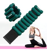 Ankle &amp; Wrist Weights for Women and Men, Wearable Strong Arm &amp; Leg Weights Set of 2 (1Lb Each), A...