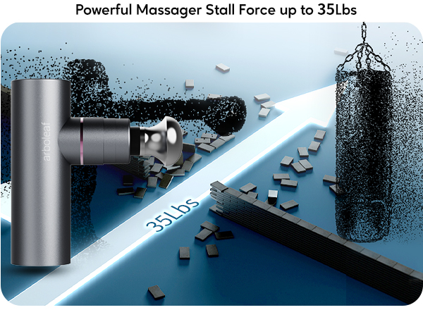 arboleaf massage gun with 35 lbs stall force, powerful handheld deep tissue massager for muscles