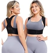 URSEXYLY Posture Corrector for Women,Adjustable Upper Back Brace for Posture, Breathable Back Str...