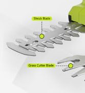 12V Cordless Hedge Trimmer &amp; Grass Shears - 2 in 1 Handheld Small Electric Grass Shear Bush Trimm...