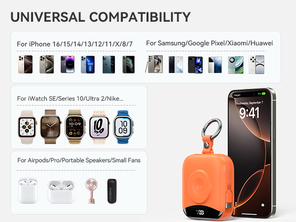 power bank with built in cable