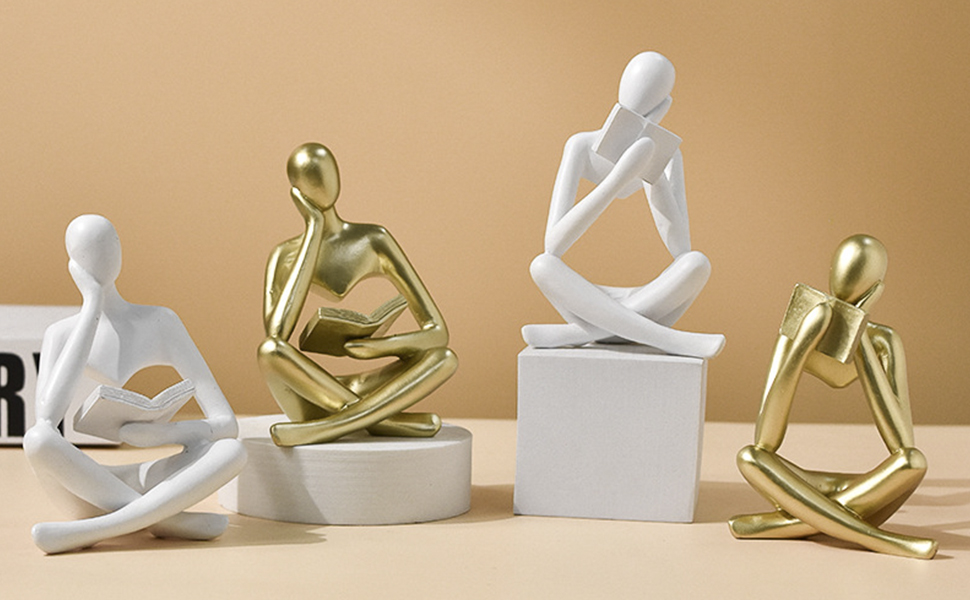 Reading Women Statue, Thinker Sculptures