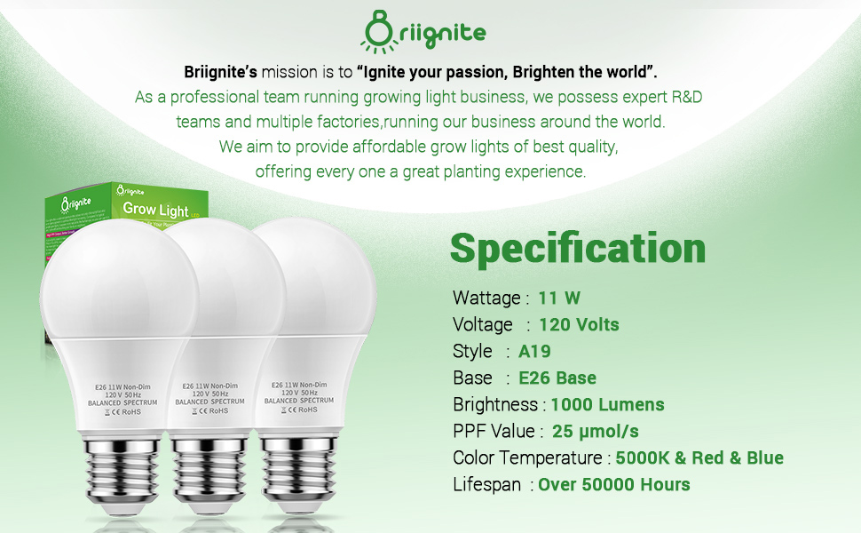 warm white grow light bulbs